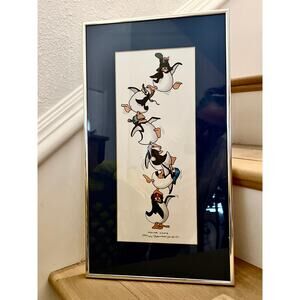 Robert Marble 1984 POLAR CAPS Offset Lithograph COA Signed 10x18” Framed